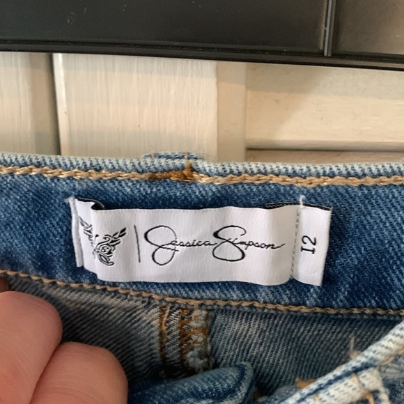 NWT Jessica Simpson Maxi Denim Light wash Skirt size 12 - Picture 6 of 6